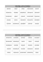 Vorschau - Interaktives Material - Latein-Bingo: "clamare" konjugieren (im Aktiv) - Seite 2