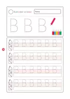Vorschau - Arbeitsblätter - Buchstaben schreiben Bb - Seite 1