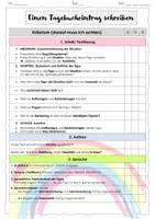 Vorschau - Arbeitsblätter - George (Alex Gino) - Tagebucheintrag schreiben (Arbeitsblatt und Checkliste - Seite 2