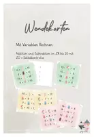 Vorschau - Spiele - Mit Platzhaltern rechnen - Wendekarten zur Addition und Subtraktion im ZR bis 20 mit ZÜ #edukiknaller2021 - Deckblatt