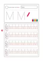 Vorschau - Arbeitsblätter - Buchstaben schreiben Mm - Seite 1