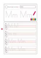 Vorschau - Arbeitsblätter - Buchstaben schreiben Mm - Seite 3