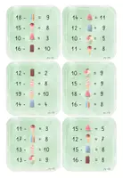 Vorschau - Spiele - Mit Platzhaltern rechnen - Wendekarten zur Addition und Subtraktion im ZR bis 20 mit ZÜ #edukiknaller2021 - Seite 3