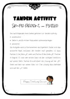 Vorschau - Arbeitsblätter - Simple Present: positive statements - Tandem Activity - Seite 1