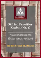 Vorschau - Klassenarbeiten - Krabat (Otfried Preußler) - Klassenarbeit mit Bewertungsbogen - Deckblatt