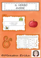 Vorschau - selbst erstellte Cliparts/Grafiken - il verbo avere- Unterstützende Aktivitäten - Deckblatt
