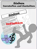 Vorschau - Arbeitsblätter - Sinken - Darstellen und Gestalten - Deckblatt