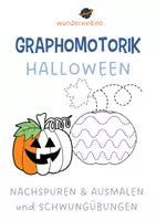 Vorschau - Arbeitsblätter - Schwungübungen Herbst & Schwungübungen Halloween - Freiarbeitskartei - Graphomotorik Herbst - Grafomotorik Herbst - Freiarbeitsmaterial Deutsch Klasse 1 - Freiarbeitsmaterial Klasse 1 - Deckblatt