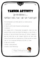 Vorschau - Arbeitsblätter - Simple Present: questions with do, be, can, have got - Tandem Activity - Seite 1