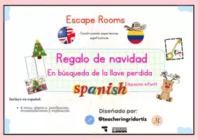 Vista previa - Manualidades / Dibujos para colorear - Escape rooms. Regalo de navidad - Portada