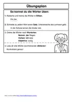 Vorschau - Arbeitsblätter - thematische Lernwörterlisten - Seite 1