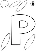 Vorschau - Mal- und Bastelvorlagen - Buchstabenheft: P wie Papagei - Seite 1