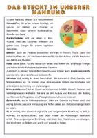 Vorschau - Arbeitsblätter - Bestandteile der Nahrung | Unterrichtsreihe Ernährung, 6. Klasse Biologie - Seite 2