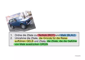 Vorschau - Arbeitsblätter - Tschick - ... Und wenn wir einfach wegfahren? - Der Reiseentschluss - Tagebucheintrag - Seite 3