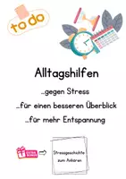 Vorschau - Arbeitsblätter - Alltagshilfen gegen Stress - Deckblatt