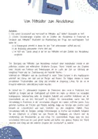 Vorschau - Arbeitsblätter - UR8 Die Französische Revolution - 1. Stunde: Vom Mittelalter zum Absolutismus (Arbeit mit Sachtext) - Seite 1