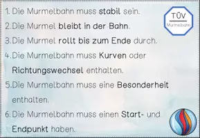 Vorschau - Unterrichtsreihen - Wir bauen eine Murmelbahn aus Papier: TÜV-Kritieren - Seite 3