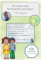 Vorschau - Unterrichtsreihen - Wir bauen eine Murmelbahn aus Papier: TÜV-Kritieren - Deckblatt