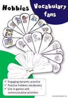 Vista previa - Manualidades / Dibujos para colorear - Hobbies vocabulary fans | ESL EFL resource - Portada