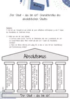 Vorschau - Arbeitsblätter - UR8 Die Französische Revolution - 4. Stunde: „Der Staat – das bin ich“: Charakteristika des absolutistischen Staates (Schaubildanalyse und fiktives Interview erstellen) - Seite 2