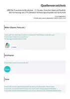 Vorschau - Arbeitsblätter - UR8 Die Französische Revolution - 11. Stunde: Zwischen Ideal und Realität: Die Verfassung von 1791 (Analyse Verfassungsschaubild und Sachurteil) - Seite 1