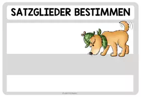 Vorschau - Spiele - SATZGLIEDER bestimmen - Legeübung / Klettübung - Seite 2