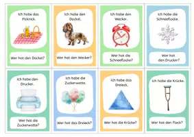 Vorschau - Spiele - Wörter mit -ck / Lesespiel Ich habe ... Wer hat ...? in 2 Versionen - Seite 3