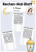 Vorschau - Arbeitsblätter - Mathe: Rechen-Mal-Aufgaben "Ramadan" (Kl. 3 - ZR1000) - Deckblatt