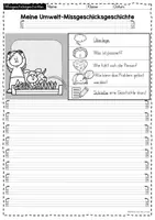 Vorschau - Arbeitsblätter - Missgeschicksgeschichten Umwelt - Schreibanlass - Seite 2
