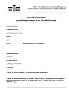 Vorschau - Stundenentwürfe - Unterrichtsentwurf Erdkunde - Venedig Massentourismus (Q1/Q2) - Deckblatt