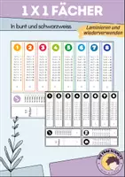 Vorschau - Fördermaterial/Inklusion - Der Einmaleins Fächer - Multiplikation leicht gemacht! (1x1) - Deckblatt