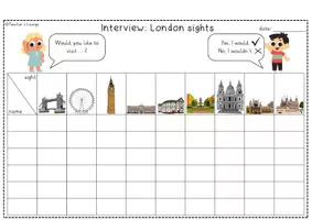 Vorschau - Arbeitsblätter - London- Interview- 2 Versionen - Seite 3