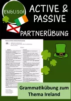 Vorschau - Arbeitsblätter - Partnerübung: active & passive (Klasse 7) - Deckblatt