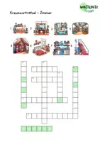 Vista previa - Juegos / Gamificación - Vocabulario "habitación": Crucigrama - página 2