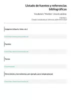 Vista previa - Juegos / Gamificación - Vocabulario "Muebles": Lista de palabras - página 1