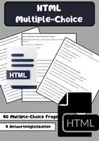 Vorschau - Arbeitsblätter - 40 Multiple-Choice-Fragen zum Thema HTML (Hypertext Markup Language) in der Informatik - Deckblatt