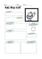Vorschau - Anderer Materialtyp - Das bin ich: Ein Steckbrief mit Informationen über die SuS - Deckblatt