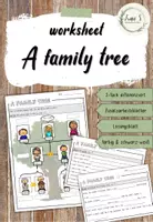 Vorschau - Arbeitsblätter - Worksheet: A family tree - Deckblatt