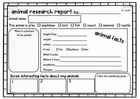 Vorschau - Arbeitsblätter - Research Report | Recherche Englischunterricht: animials, pets, family - Seite 1