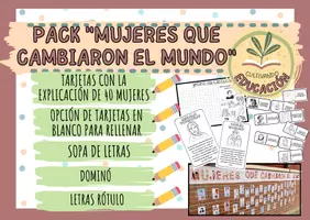 Vista previa - Hojas de trabajo - MUJERES QUE CAMBIARON EL MUNDO - Portada