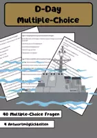 Vorschau - Arbeitsblätter - 40 Multiple-Choice-Fragen zum D-Day - Deckblatt