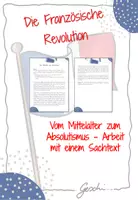 Vorschau - Arbeitsblätter - UR8 Die Französische Revolution - 1. Stunde: Vom Mittelalter zum Absolutismus (Arbeit mit Sachtext) - Deckblatt