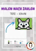 Vorschau - Arbeitsblätter - Pixelbilder: Malen nach Zahlen | Tiere - Deckblatt