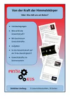Vorschau - Stundenentwürfe - Von der Kraft der Himmelskörper - Die Gewichtskraft - Deckblatt