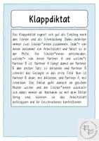 Vorschau - Arbeitsblätter - Klappdiktat Osterferien - Seite 1