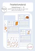 Vorschau - Arbeitsblätter - Materialpaket Zifferneinführung / Zahleinführung - Seite 1