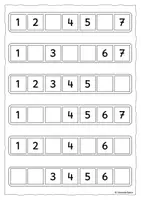 Vorschau - Fördermaterial/Inklusion - Zahlenreihe, Klettmappe - Seite 3