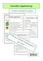 Vorschau - Arbeitsblätter - Cannabis (Wissenswertes, Legalisierung, Gesetz) - Deckblatt