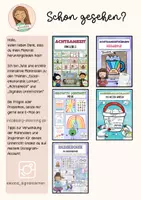 Vorschau - Fördermaterial/Inklusion - Gefühle / Emotionen Kärtchen mit Definitionen - Seite 1