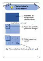 Vorschau - Arbeitsblätter - Übungsheft Flächeninhalte und Flächenmaße mit Lösungen - Seite 2